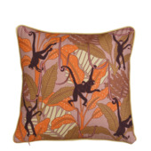 Kussen aap oranje - l45xb45xh10cm