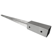 Paalhouder met punt verzinkt 5 x 5 cm