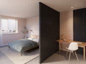 Roomdivider profiel recht 90° lava eiken 2 stuks