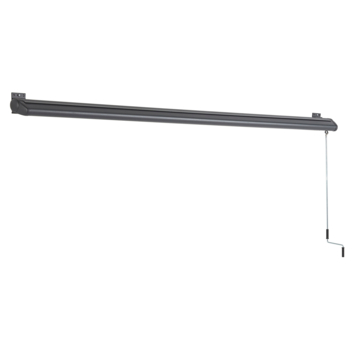 Knikarmscherm Calando streep blauw (kleurnr. T295) op maat