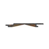 Wandplank WPC 1,9x18,8x240cm glad teak