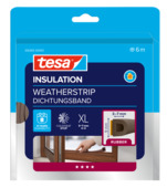 Tesa Tochtband D-profiel zelfklevend bruin 6m