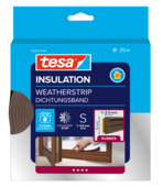 Tesa Tochtband E-profiel zelfklevend bruin 25m