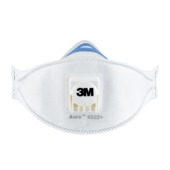 3M fijn stof masker vouwbaar met uitademventiel 9322C2 2 stuks