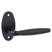 Karwei deurkruk set Eros ovaal rozet zwart aluminium