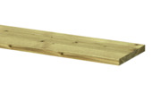 Tuinplank grenen hout ruw 1,6 x 14 x 360 cm
