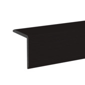 Eindprofiel WPC 5,5x5,5x240cm zwart