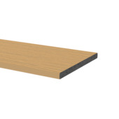 WPC kantplank houtlook lichtbruin 1,0 x 13,8 x 240 cm