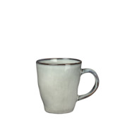 Tabo senseo beker met oor grijs - h8,5xd7,5cm