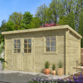 Tuinhuis Danna vurenhout geïmpregneerd 380 x 175 cm