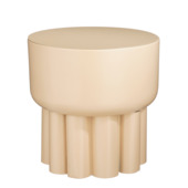 Bijzettafel Henja metaal lichtbruin 39x38 cm