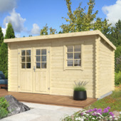 Tuinhuis Danna vurenhout onbehandeld 380 x 230 cm