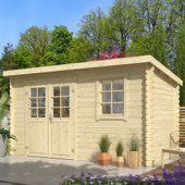 Tuinhuis Danna vurenhout onbehandeld 380 x 175 cm