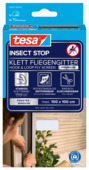 tesa Insect Stop raamhor met klittenband Comfort 100 x 100 cm wit
