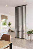Roomdivider complete set zwart eiken 260x100 cm