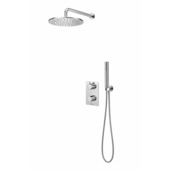 Marho Valdra regendouche set inbouw met thermostaatkraan 30 cm chroom