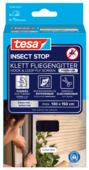 tesa Insect Stop raamhor met klittenband Comfort 130x150 cm antraciet
