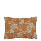 Kussen tijger l.bruin - l35xb25xh10cm