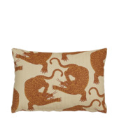Kussen tijger beige - l35xb25xh10cm