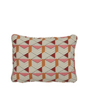 Kussen graphic bruin - l35xb25xh10cm