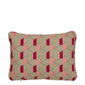 Kussen graphic d.roze - l35xb25xh10cm