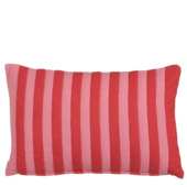 Kussen streep d.roze - l55xb35xh10cm