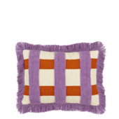 Kussen vierkant paars - l41xb31xh10cm