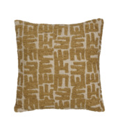Kussen graphic lichtbruin - l45xb45xh10cm