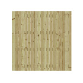 Tuinscherm enkelzijdig Lucca geïmpregneerde groen grenenhout 180x180 cm