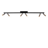Lucide plafondspot Keoni 6x3,8W GU9 fitting Ø2,5 cm koffie