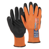 Werkhandschoenen extra grip oranje maat S