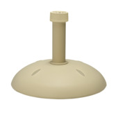 Parasolvoet kunststof rond 25 kg beige