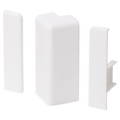 CanDo set buitenhoek en eindstukken wit tbv. plint