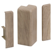 CanDo set buitenhoek en eindstukken lichtbruin tbv. plint