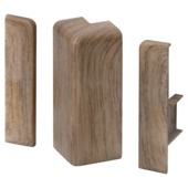 CanDo set buitenhoek en eindstukken chocobruin tbv. plint