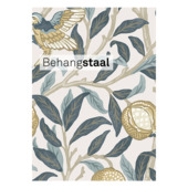 Behangstaal vliesbehang William Morrris at Home Bird & Pomegranate Hemelsblauw (dessin 140501)