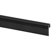 Eindprofiel zwart mat 280 x 2,0 x 0,7 cm