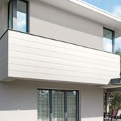 Dumaclin PVC gevelbekleding 18,5x240 cm wit 2.66m²