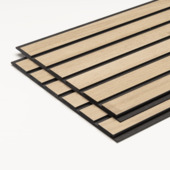 Lattenwand MDF Darwin licht eiken 260x29,6cm, dikte 12mm 1.53m² (2stuks)