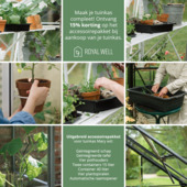 Royal Well Mary II kweekkas full option aluminium zwart 6,0 m²