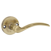 Karwei deurkruk set Jorge rond rozet messing antiek