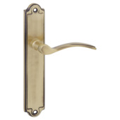 Karwei deurkruk set Jorge ovaal blind schild messing antiek