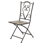 Bistrostoel Havana palmboom mozaïek staal