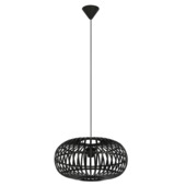 Hanglamp Indy bamboe zwart Ø44 cm