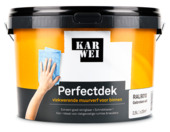 Karwei Perfectdek vlekwerend muurverf RAL 9010 mat 2,5 liter
