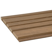 Kleurstaal lattenwand Decowall Blend ton sur ton rustiek eiken 25x30cm