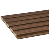 Kleurstaal lattenwand Decowall Advanced ton sur ton walnoot 25x30cm