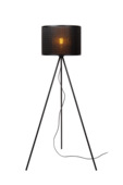 Lucide vloerlamp Tagalog 40W E27 fitting Ø 55 cm zwart