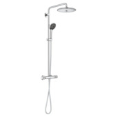 Grohe regendoucheset Quickfix Vitalio Joy - hoofddouche 26 cm -  met handdouche en thermostaatkraan 3 standen chroom  - hartafstand kraan 15 cm