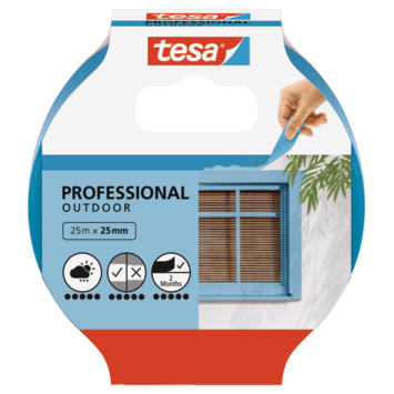 Tesa Professional Outdoor schilderstape blauw 25 mm x 25 m kopen? Afplakken & afdekken | Karwei